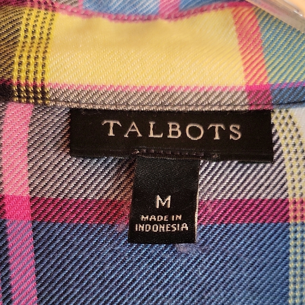 Talbots Multicolor Plaid Shirt - Picture 2 of 3
